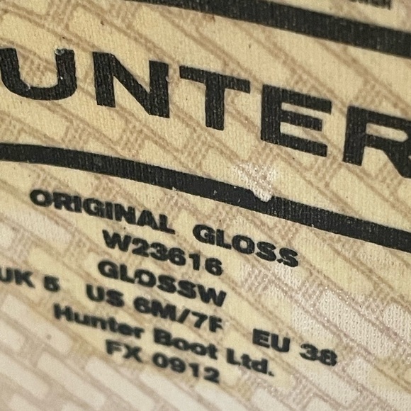 Hunter Boots Original Dark Slate Tall Rain Boots,         size 7 W, 6 M - Picture 13 of 13